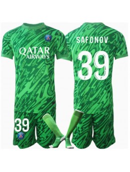 Paris Saint-Germain Matvei Safonov #39 Målvakt Replika Hemmakläder Barn 2024-25 Kortärmad (+ byxor)